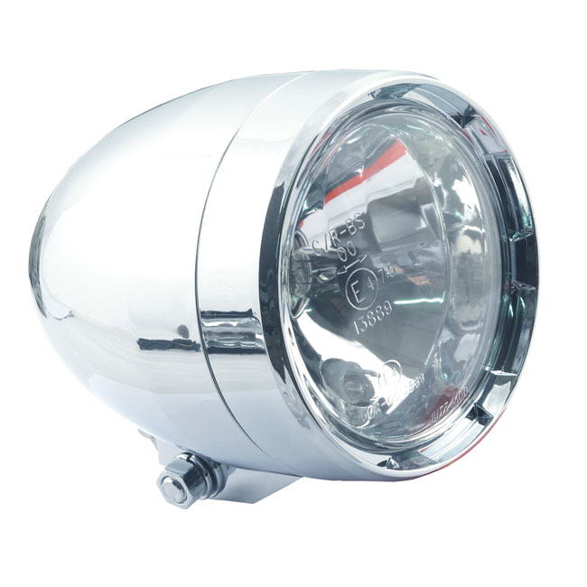 Nevada 4" stretched ABS headlamp. Chrome