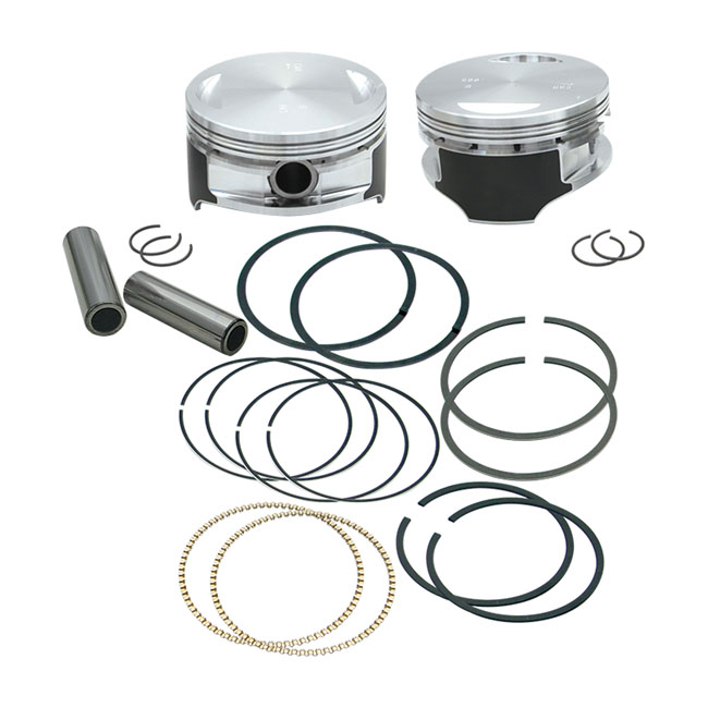 S&S, Twin Cam 106" big bore piston kit. +.005"