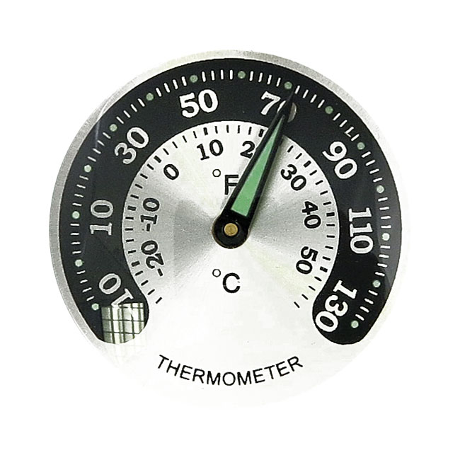 Handlebar mounted thermometer. Black