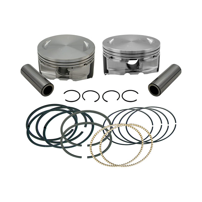 S&S, 111" 4-1/8" bore forged piston kit. Std