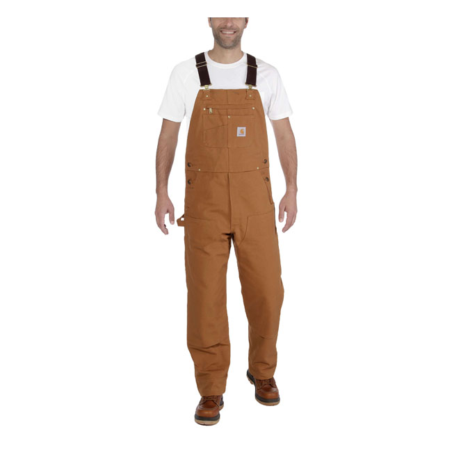 Carhartt Relaxed Fit duck bib overall carharttrbrown Size W30/L32