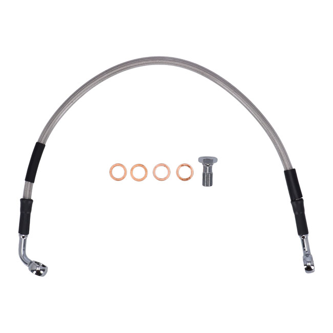 Goodridge brake line rear, stainless clear coated