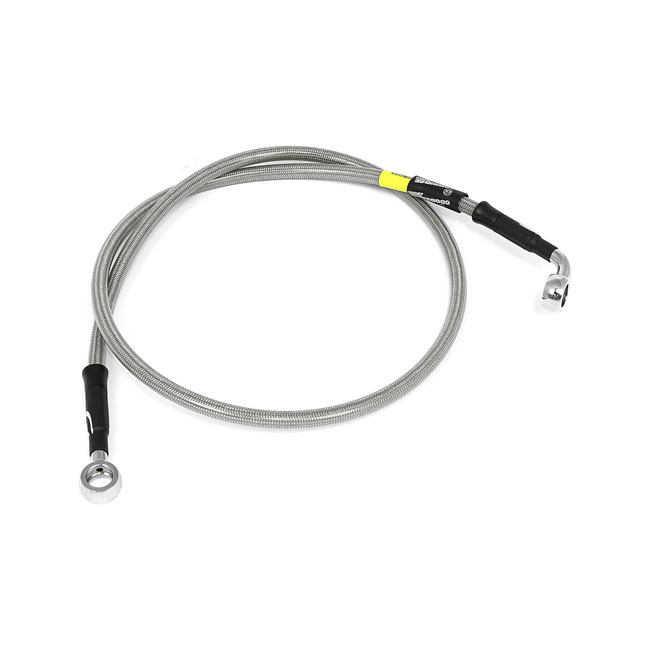 Goodridge brake line front, stainless clear coated