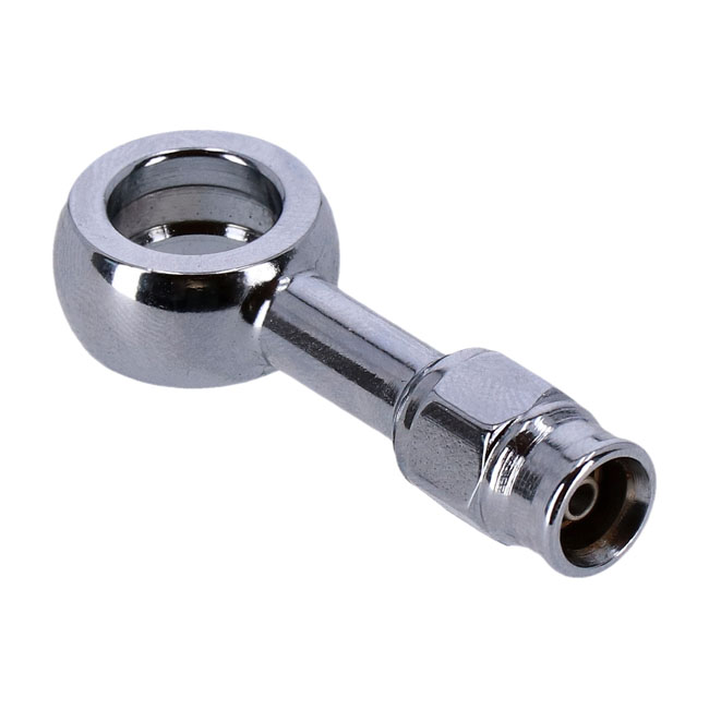 Goodridge, 12mm banjo fitting straight. Chrome