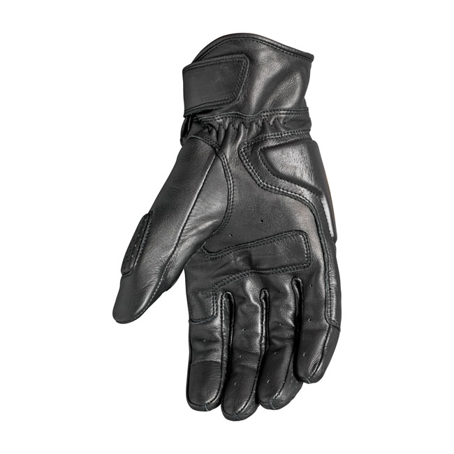 Roland Sands Rourke leather gloves black Size S