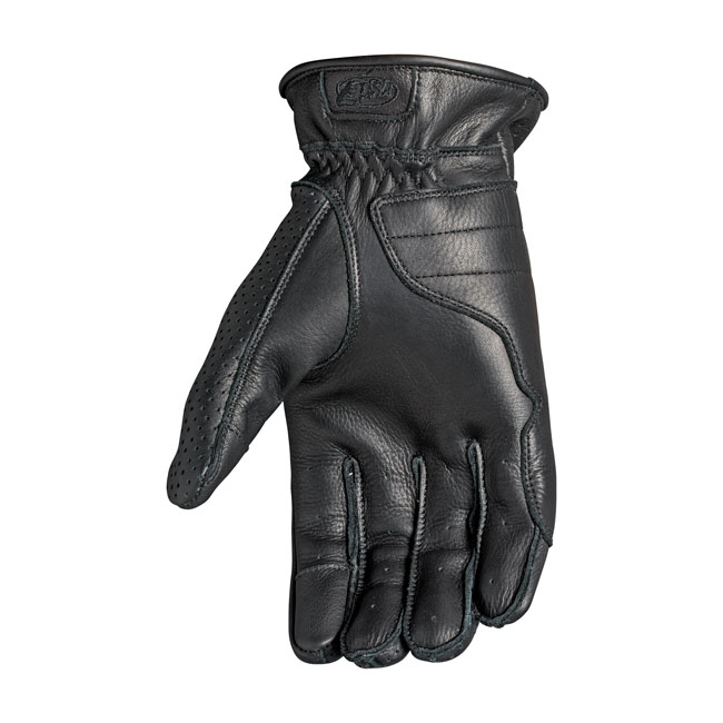 Roland Sands Wellington leather gloves black Size S