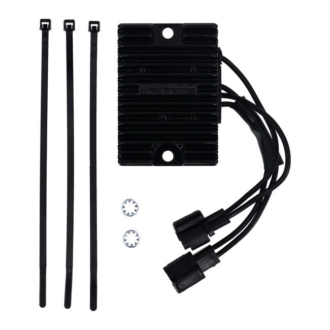 Cycle Electric, voltage regulator/rectifier. Black