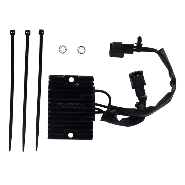 Cycle Electric, voltage regulator/rectifier. Black