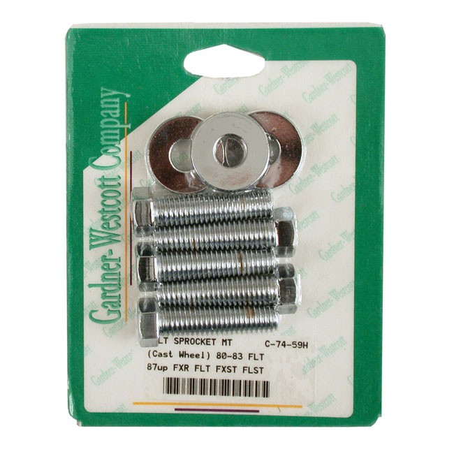 GW, rear belt pulley mount kit, hex chrome