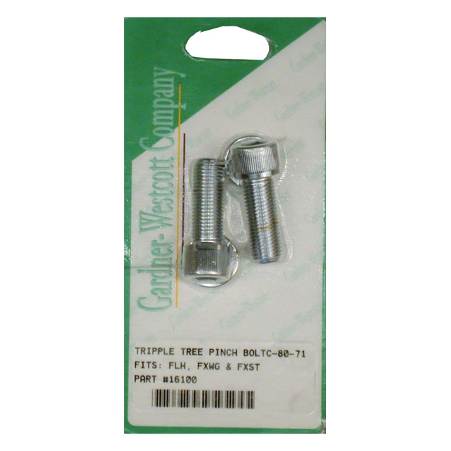 Triple tree pinch bolt set. Chrome Allen heads