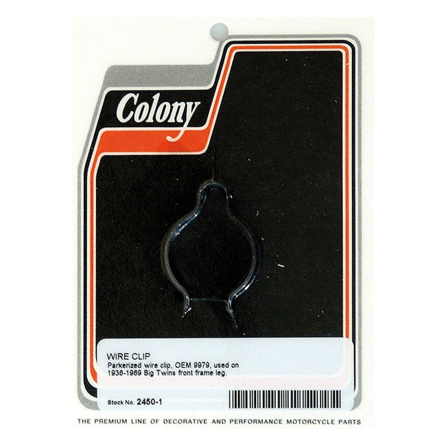 Colony, wire clip front frame leg