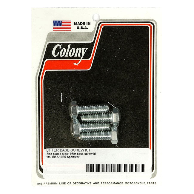 Colony, tappet block mount kit. OEM style, zinc