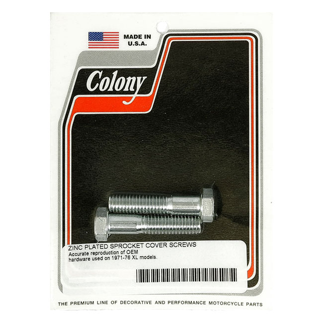 Colony, sprocket cover mount kit. Zinc