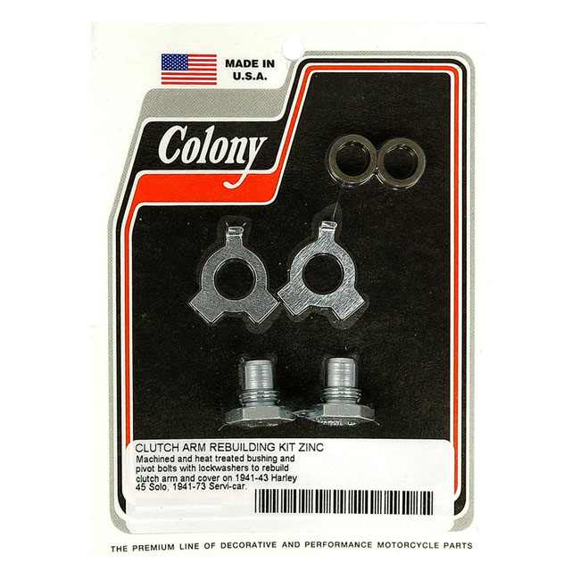 Colony, clutch arm rebuild kit. Zinc