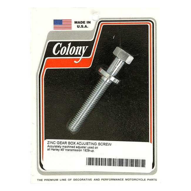 Colony, transmission adjuster bolt. Zinc