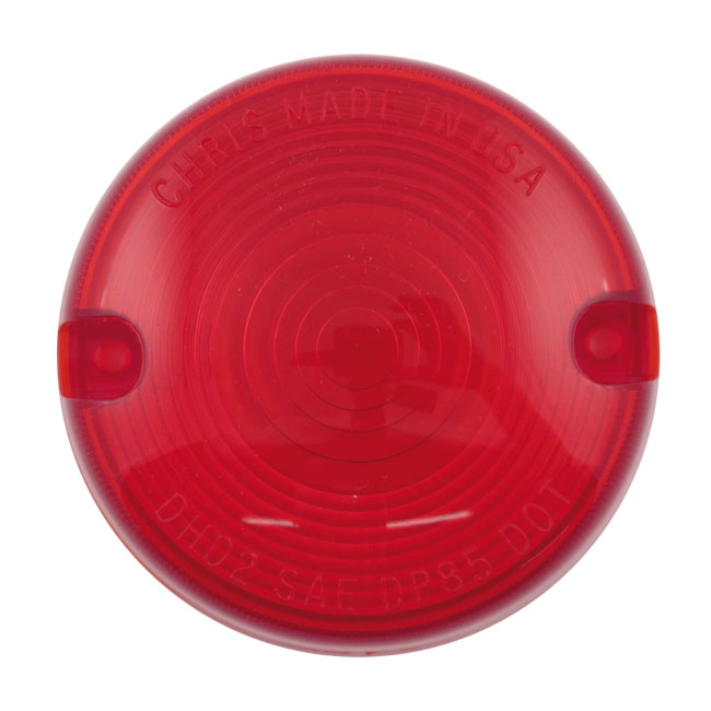 Chris Products, 3" Bullet FX, XL turn signal lens. Red