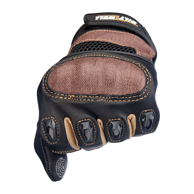 Biltwell Bridgeport gloves chocolate/black Size XS