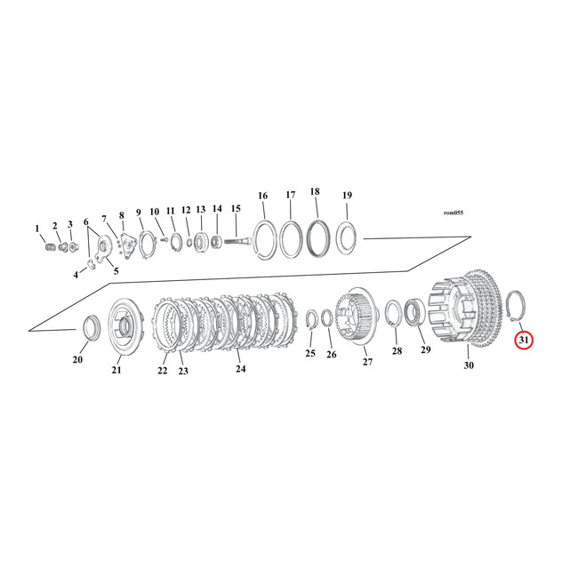 RETAINING RING, CLUTCH HUB