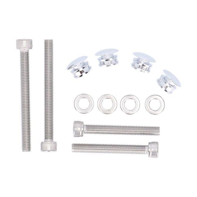 Highway Hawk, saddlebag support kit. Chrome