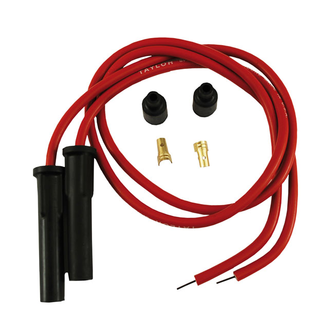 Taylor, 8mm Pro Comp univ. spark plug wire kit. Red