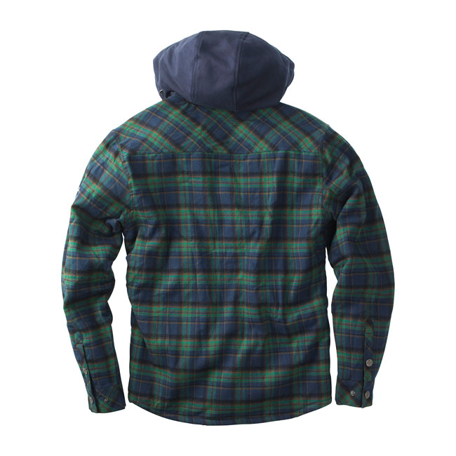 WCC Sherpa lined flannel jacket blue/green Size S