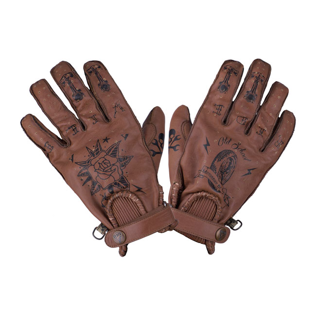 By City Second skin gloves brown tattoo Size XS