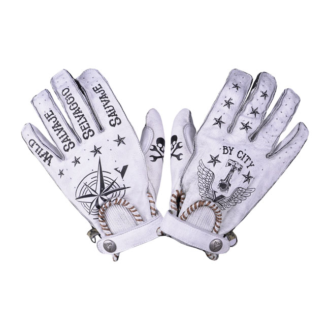 By City Second skin gloves white tattoo Size XS