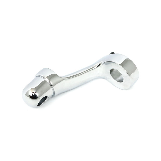 XL Sportster rider foot peg bracket, right. Chrome