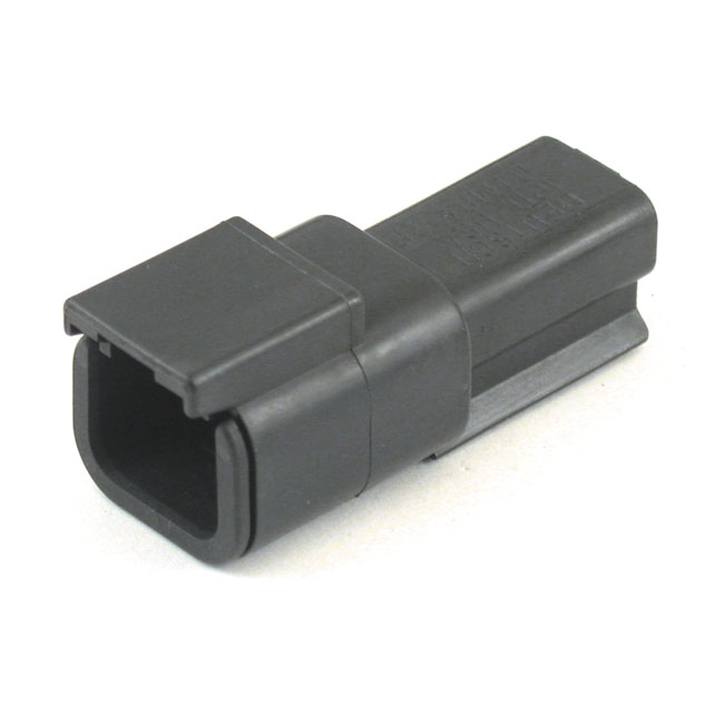 NAMZ, Deutsch DTM connector. Black, receptacle, 2-pins