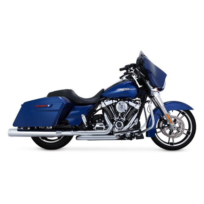 Thorcat-V&H, Monster Round slip-on mufflers. Chrome