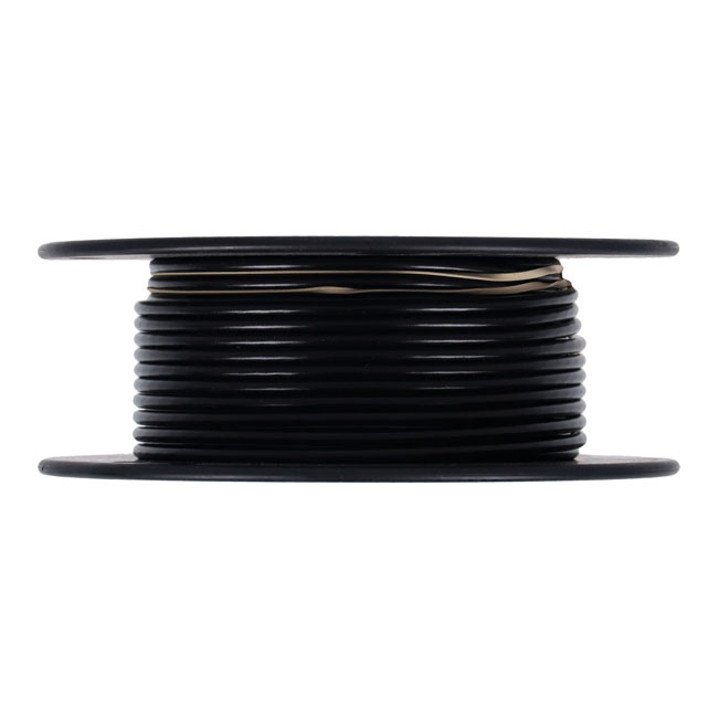 Wire on spool, 10 gauge. 100 ft. Black