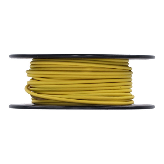 Wire on spool, 10 gauge. 100 ft. Yellow