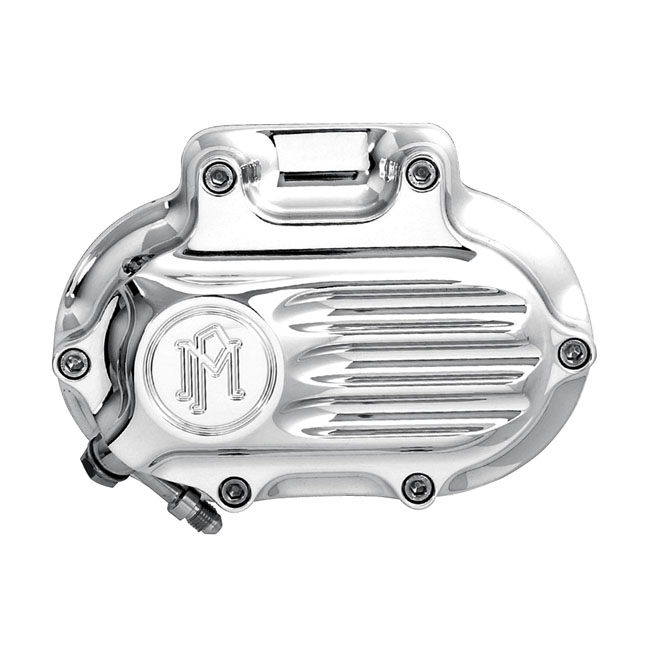 PM, Transmission end cover Fluted, hydraulic. Chrome