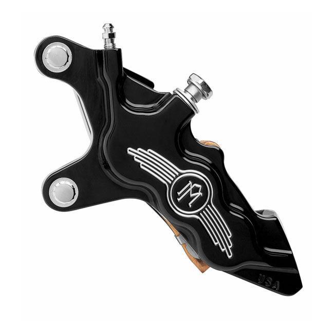 PM, 6-p 112x6B caliper. Bolt-on, 13" left front. Black CC