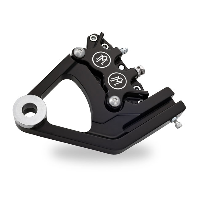 PM, 4-piston one-piece caliper/bracket, rear. Black CC