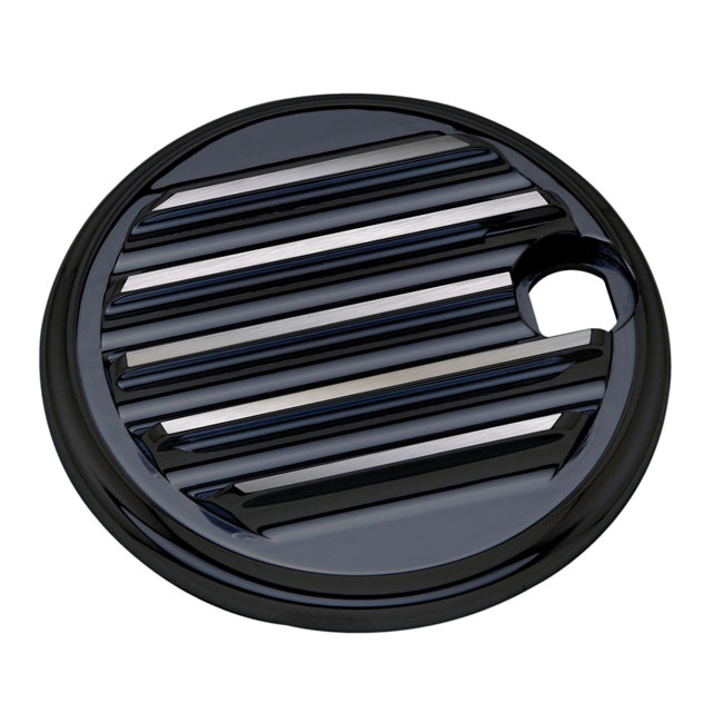 Covingtons, aluminum fuel tank door. Black. Plain