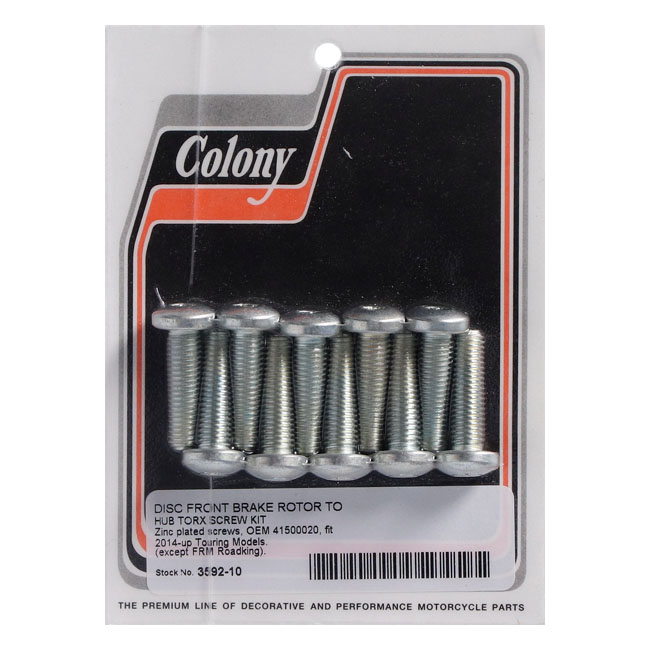 Colony, Brake Rotor Bolt Kit