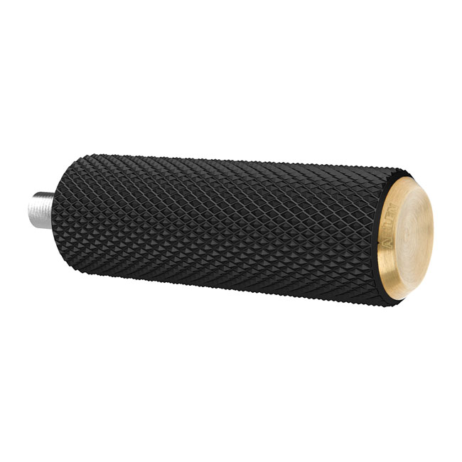 Arlen Ness,  Fusion brake/shift peg, Knurled. Brass