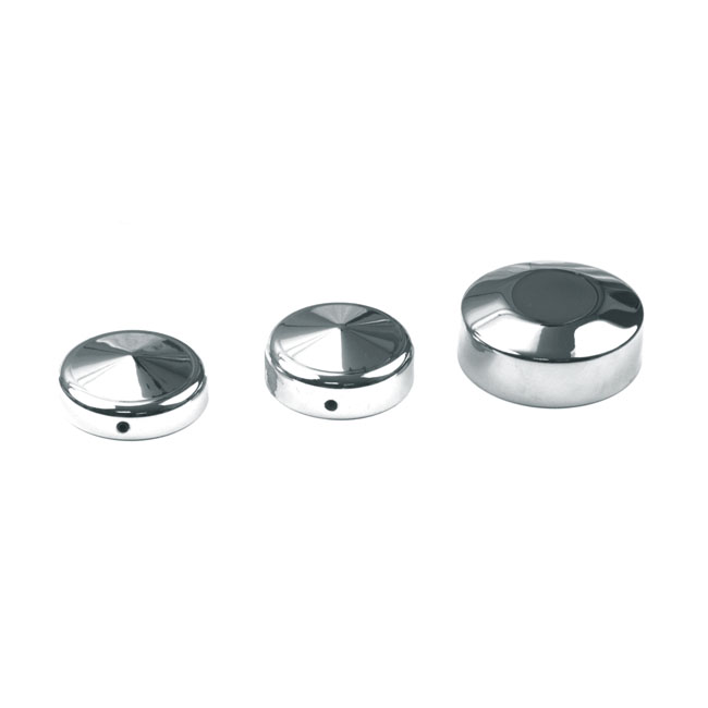 Cover, fork stem nut 41mm models. Chrome