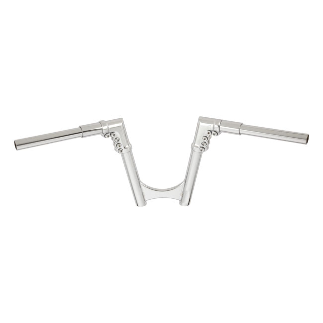 Arlen Ness, 1-1/4" modular drag bar. Chrome, 8" rise