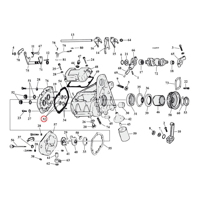 JIMS, transmission trapdoor bearing