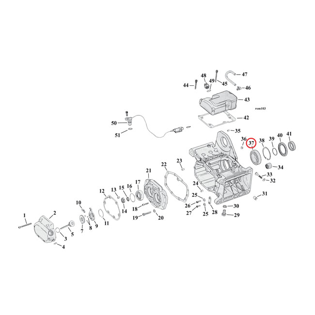 JIMS, bearing transmission mainshaft