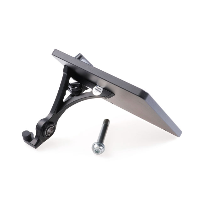 Cult-Werk, side mount license plate bracket, black. Germany