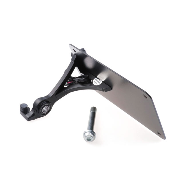 Cult-Werk, side mount license plate bracket, black. NL