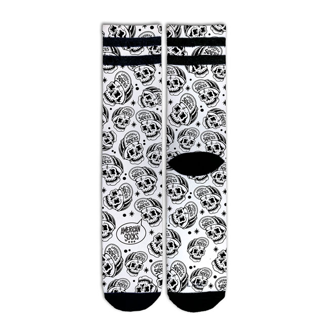 American Socks Skater Skull signature socks EU size 36-41; US size 6-8;5; 20 cm