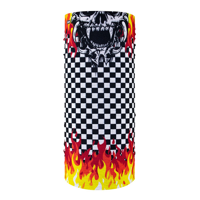 ZANheadgear Motley Tube polyester checkered flames One size fits most