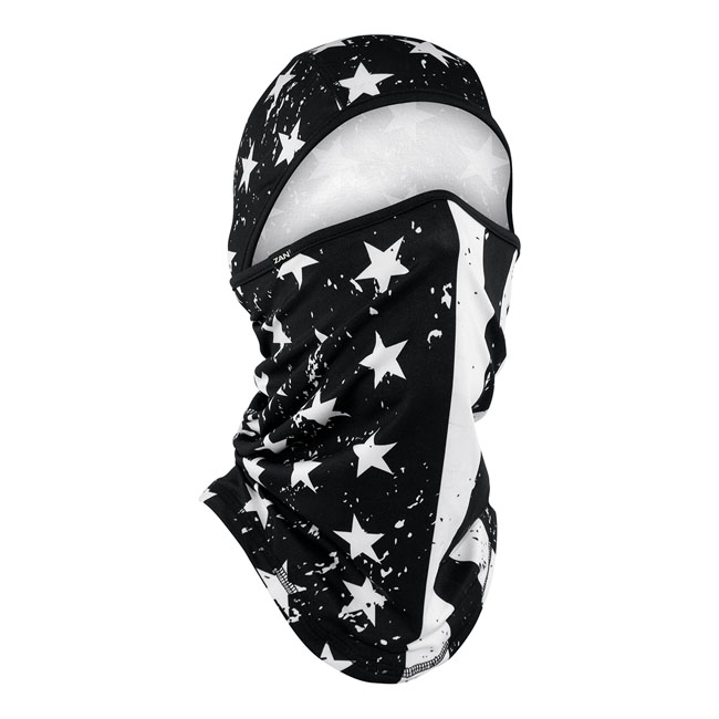 ZANheadgear Balaclava sportflex black & white flag One size fits most