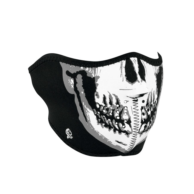 ZANheadgear Half Mask neoprene skull face One size fits most