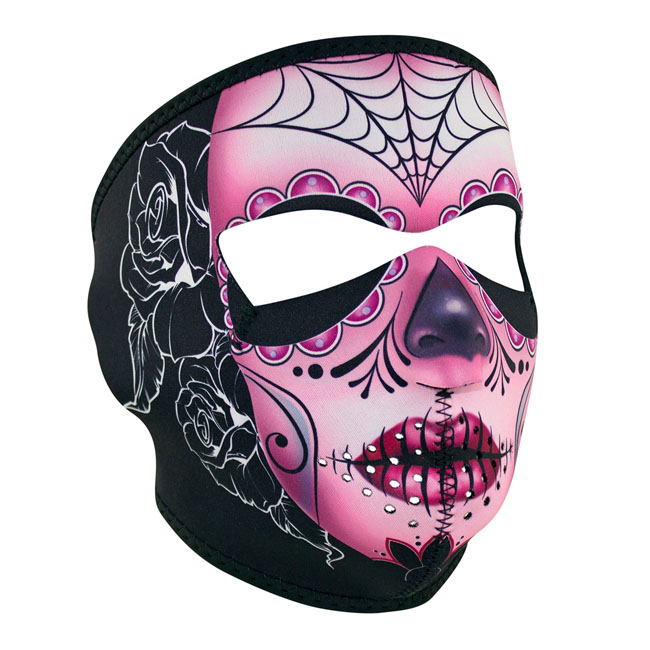 ZANheadgear Full Mask neoprene sugar skull One size fits most