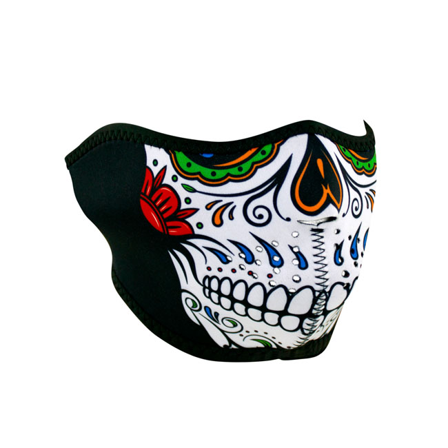 ZANheadgear Half Mask neoprene muerte skull One size fits most